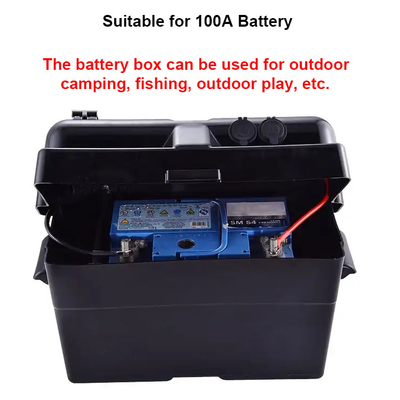 Hộp pin chống nước ngoài trời 12V dành cho người cắm trại trên thuyền RV trên biển và xe kéo du lịch